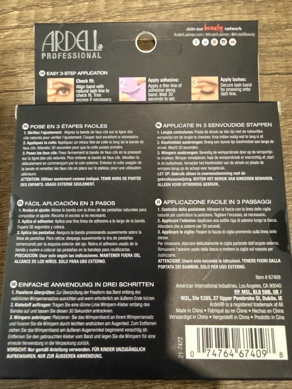 Ardell Faux Mink Wispies Multipack 4 Pair Lashes 67409 Bundle of 3 New Sealed